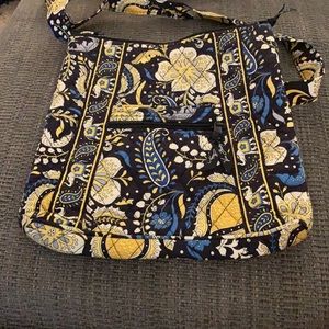 Navy Floral Vera Bradley Crossbody Bag